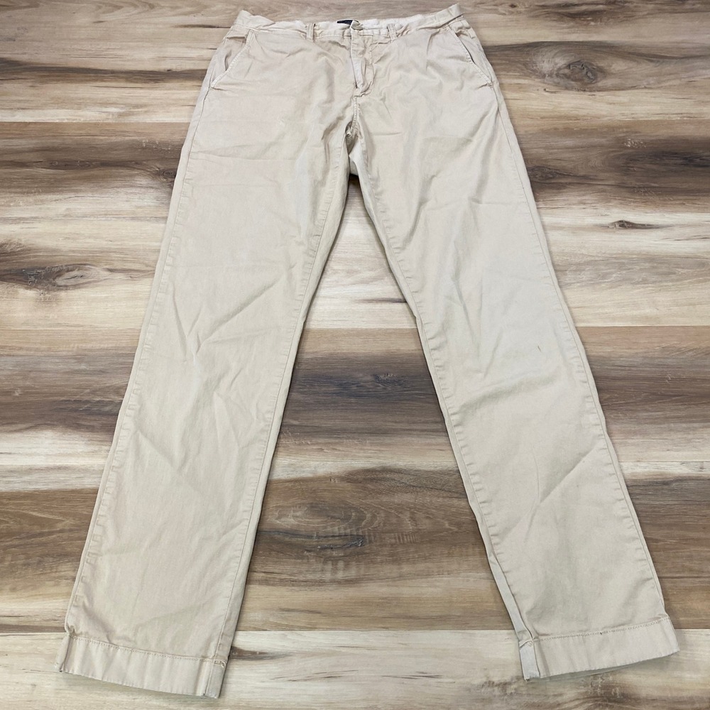 J.Crew 770 Chino Pants 28x32 Stretch Cotton Slim Straight Khaki Tan